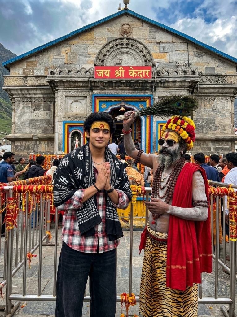 Kedarnath Blessing Cinematic Lord Shiva AI Photo