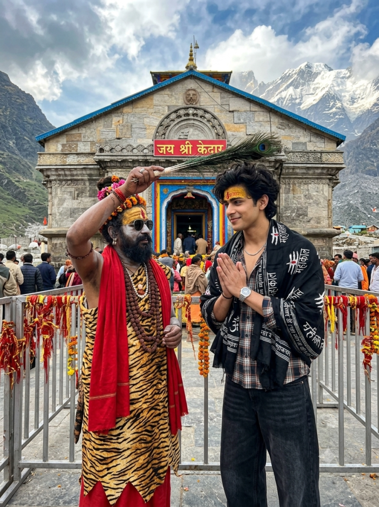 Mahakal Blessing Portrait AI Prompt
